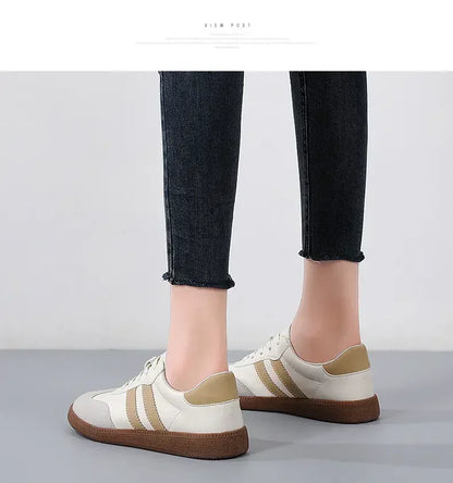 Women Sneakers Fashion Shoes Spring Trend Casual Flats Sneakers Female New Fashion Comfort White Vulcanized Platform Shoes 2024