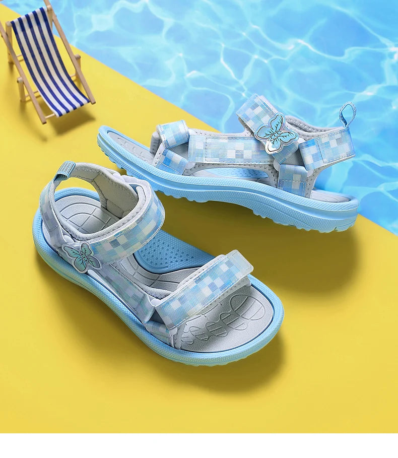 Summer Children Fashion Sandals Baby Girls Toddler Soft Non-slip Princess Shoes Baby Cute Candy Breathable Comfortable Sandals