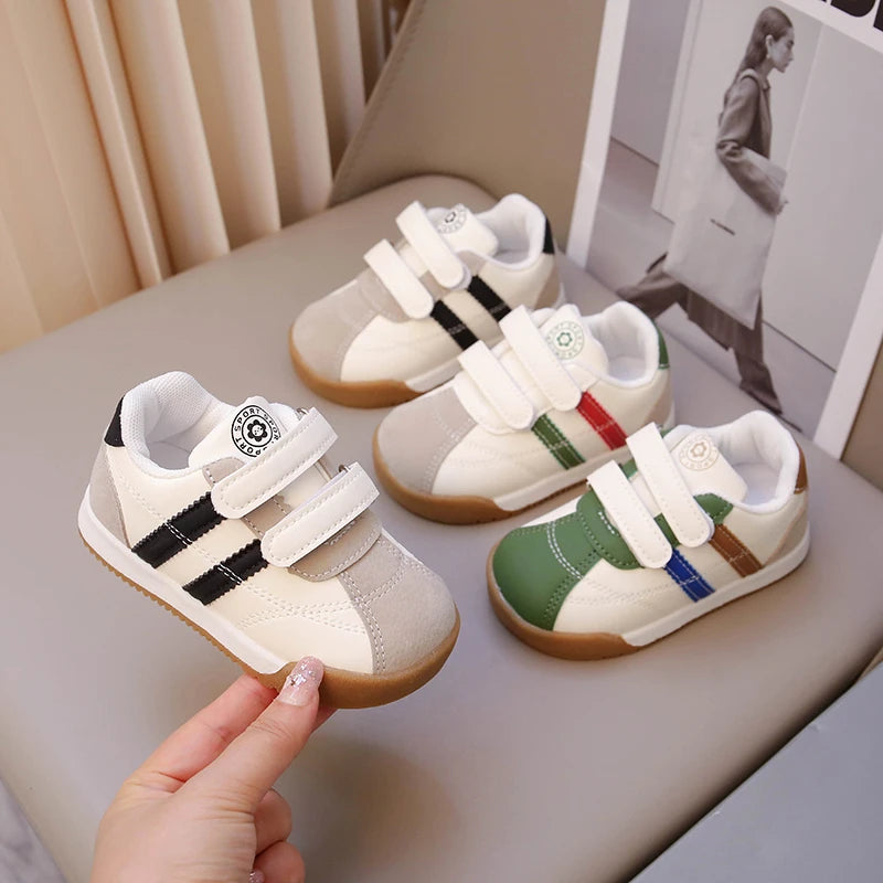 Boys Baby Shoes Four Seasons Models Soft Boys Girls Argyle Shoes 0-6 Years Old Green Children's Single Shoes Small Kids Sneakers