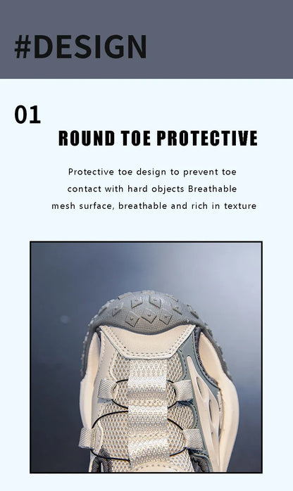 Kids Summer Shoes Girls Outdoor Protecting Toes Beach Sandal Water Shoes Casual Pink Non-slip Children Shoes Breathable Boys