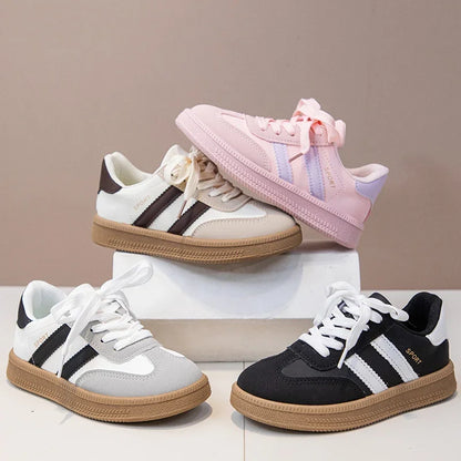 Kids Sneakers for Girls Spring Autumn New Boys Sneakers Fashion Patchwork Versatile Children Causal Tennis Shoes Hook Loop