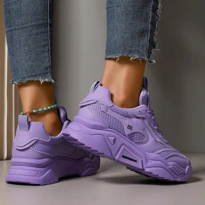 Women's Sneakers 2025 Fashion Breathable Women's Shoes Outdoor Non-slip Designer Shoes for Women Autumn Light Platform Sneakers