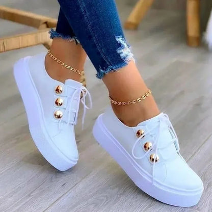 Women Casual Sneakers Woman Fashion Spring Leather PU Sneakers Female Platform Vulcanize Shoes Zapatillas De Mujer