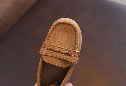 Children Moccasin Shoes Boys Flats Loafers Non-slip Tassels Cute Kids Casual Leather Shoes Soft Slip-on Pleated Solid Color 2025