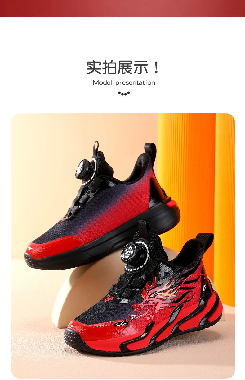 Imported Original Kids Rotary Buckle Sneakers