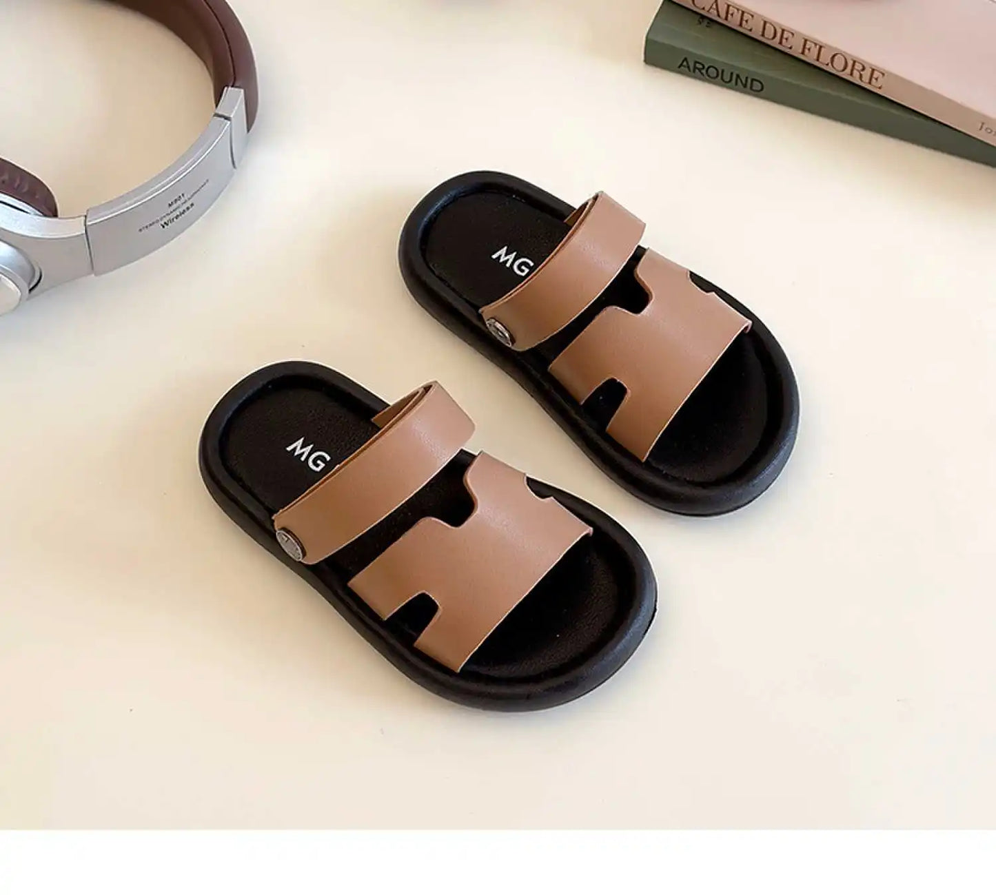 Summer New Children Sandals for Girls Boys Fashion Korean Style Soft Non-slip Versatile Chic Open-toe Casual Beach Shoes