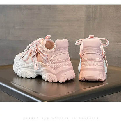 Women's Shoes Casual Shoes Spring Sneakers Platform Woman-shoes Tennis Female Fashion Thick Sole 2024 Roses Trainers Increased I