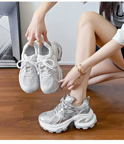 Athletic Woman Footwear New Sneakers Sports Designer Luxury Vulcanized Shoe Trends On Sale Mesh Breathable Shoes for Women