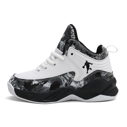 Basketball Shoes for Kids Sneakers New Boys Brand Thick Sole Non-slip Children Sports Shoes Child Boy Basket Trainer Shoes