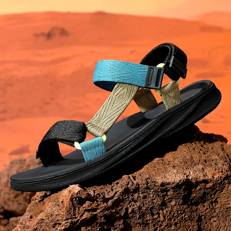 Men's Sandals Summer New Trendy Sports Shoes Non-Slip Wear-Resistant Soft-Soled Cool Beach Shoes for Men