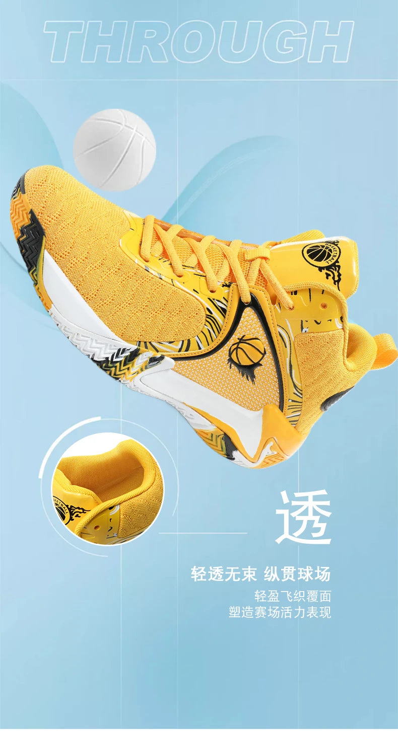New Men's Basketball Shoes Cushion Anti Slip Sports Shoes Fitness Training Shoes Male Basketball Boots Tenis Sneakers Size 39-48