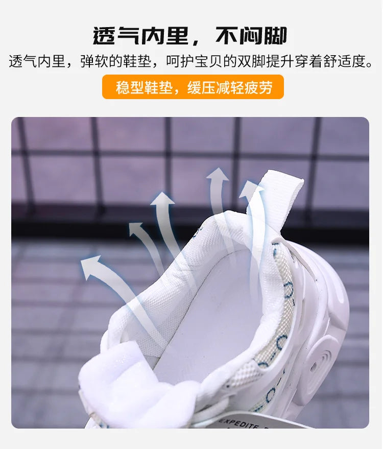 Kids Sneakers Spring New Girl Sneakers Casual LED Kid Shoes Fashion Girls' Shoes Designer Shoes Tenis De Mujer