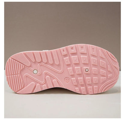 Children's Platform Sneakers Spring Autumn New Girls' Mesh Breathable Flats Lightweight Comfortable Non Slip Boys' Running Shoes