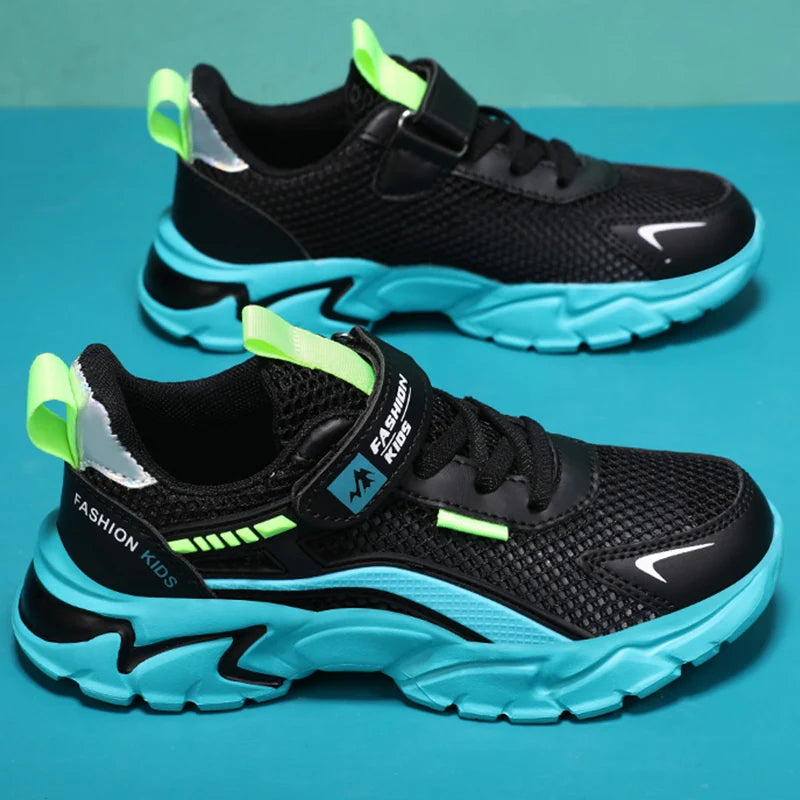 Fashion Non-Slip Casual Flat Running Shoes Breathable Lightweight Outdoor Tennis Shoes for Kids