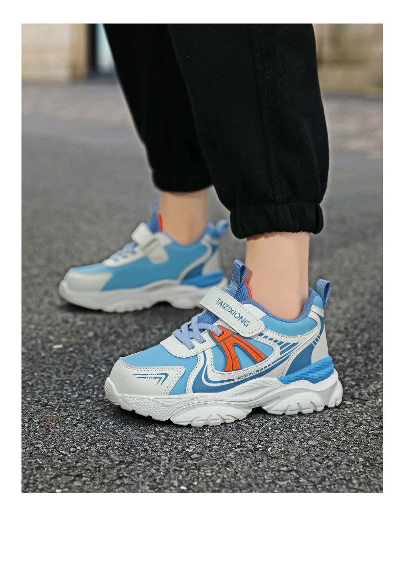 Kids Sneakers Casual Sports Shoes for Children 2025 New Design PU Leather Sneakers Boys Fashion Printed Running Shoes Trainers