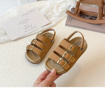 Girls Boys Summer New Fashion Korean Style Soft Bottom Anti-slippery Versatile Open-toe Beach Shoes