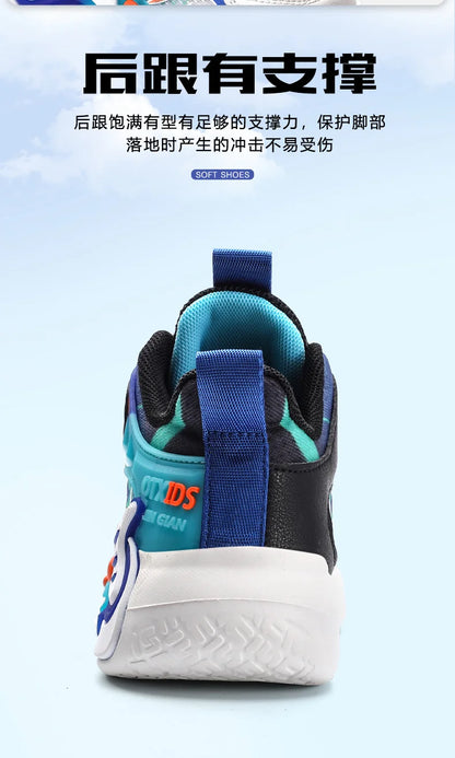Kids Sneakers Fashion Basketball Shoes for Children Boys Breathable Mesh Sneakers Casual Sports Shoes New Design Trainers