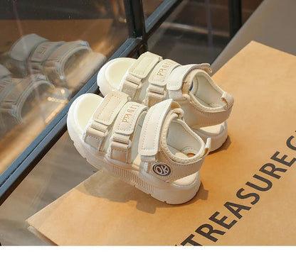 Summer Anti-Slippery Little Kids Sandals for Girls Non-Slip Soft Sole Toddler Beach Shoes School Versatile Chic Casual Footwear