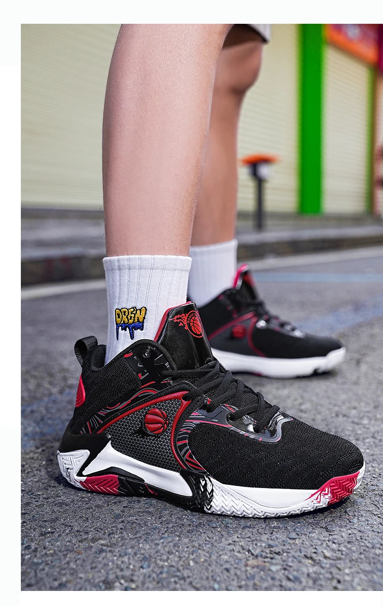 New Men's Basketball Shoes Cushion Anti Slip Sports Shoes Fitness Training Shoes Male Basketball Boots Tenis Sneakers Size 39-48