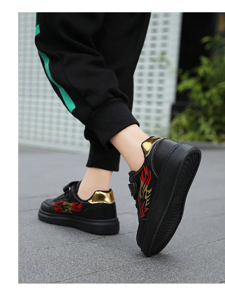 Children's Sports Shoes Boys Casual Running Sneakers Breathable Non-Slip Flat Walking Shoes Fashion Kids Athletic Footwear