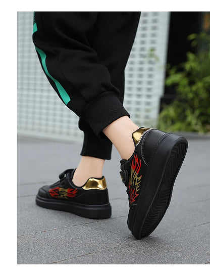 Children's Sports Shoes Boys Casual Running Sneakers Breathable Non-Slip Flat Walking Shoes Fashion Kids Athletic Footwear