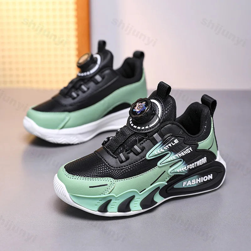 Luxury Boys Sneakers Spring 2026 Autumn Children Shoes Fashion Breathable Non-slip Kids Casual School Tennis Boy Sports Shoes