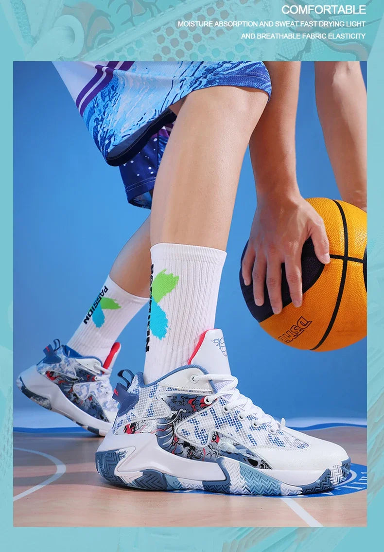 Men Basketball Shoes Light Sports Shoes Non-slip Trainer Women Unisex Breathable Athletic Outdoor Unisex High Quality Sneakers