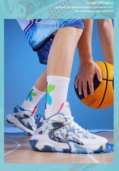 Men Basketball Shoes Light Sports Shoes Non-slip Trainer Women Unisex Breathable Athletic Outdoor Unisex High Quality Sneakers