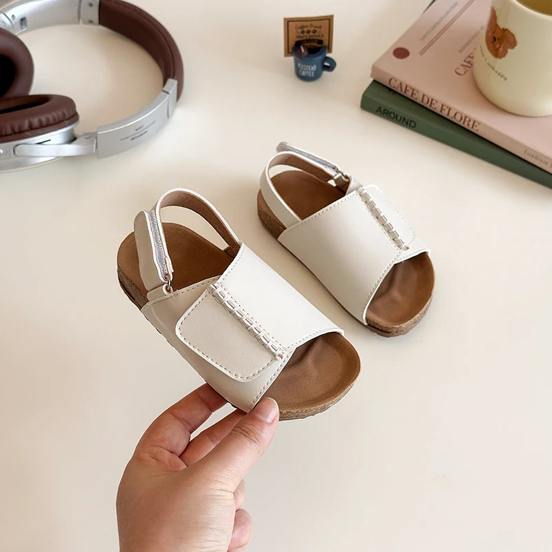 2025 Summer New Children Sandals for Boys Fashion Korean Style Soft Bottom Anti-slippery Versatile Open-toe Casual Beach Shoes
