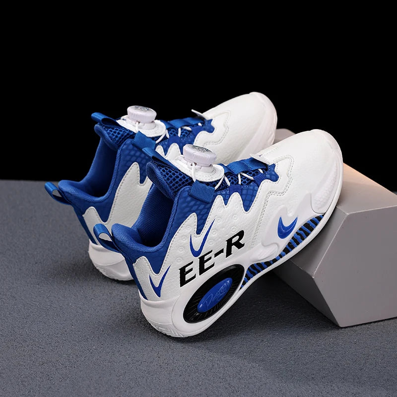 Boys' fashion knob sneakers comfortable platform children's casual shoes breathable non-slip outdoor student boy shoes