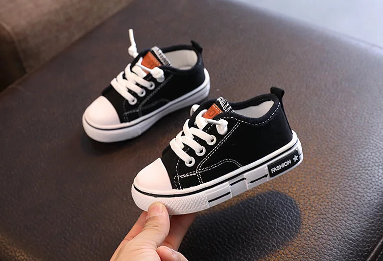 New Children's Canvas Shoes Fashion Baby Board Shoes Girls' Breathable Single Shoes Boys' Casual Shoes