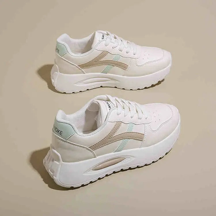 New sports shoes Women's White Sneakers Fashionable and Comfortable Sports Shoes Versatile Lightweight Casual Running Shoes