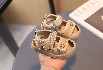 Toddler Sandals Summer Children Shoes Little Kids Sport Sandals Lucky Smile Face Unisex Baby Boys Girls Casual Anti-slip Sandals