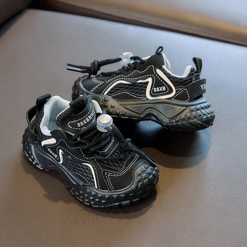 Baby Boys Girls Breathable Mesh Sneakers New Autumn Toddler Walking Shoes Soft Sole Comfort First Walker Daily Wear Age3-5
