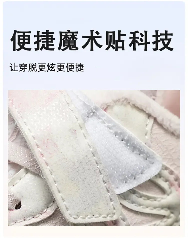 Children's Sneakers Autumn Winter Boys Sport Shoes Girls Plush Cashmere Warm Lined Casual Shoes Studnet Shoes Teen Running Flats