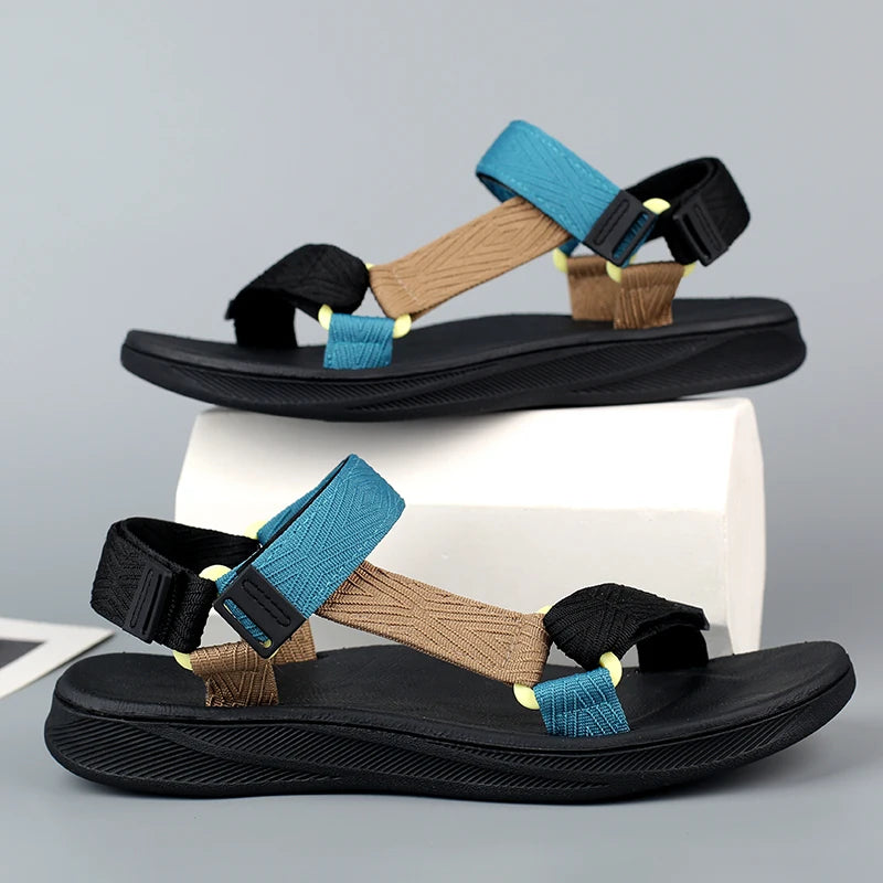 Men's Sandals Summer New Trendy Sports Shoes Non-Slip Wear-Resistant Soft-Soled Cool Beach Shoes for Men
