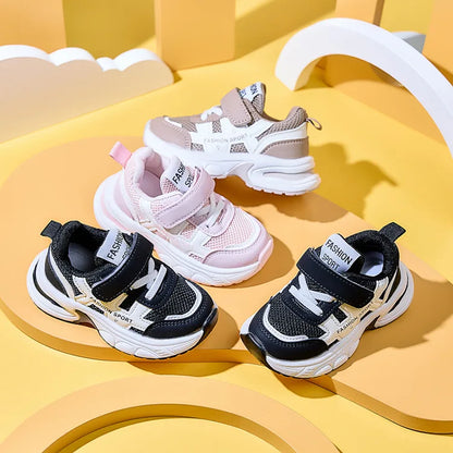 Autumn New Children Shoes Mesh Breathable Kids Sneakers Outdoor Sport Shoes Comfortable Soft Sole Fashion Girls Boys Shoes