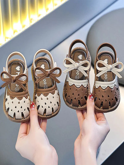 Baby sandals girls princess step shoes summer new baby shoes toe wrap kids cute