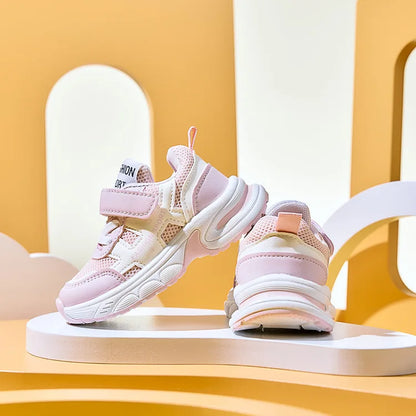 Autumn New Children Shoes Mesh Breathable Kids Sneakers Outdoor Sport Shoes Comfortable Soft Sole Fashion Girls Boys Shoes