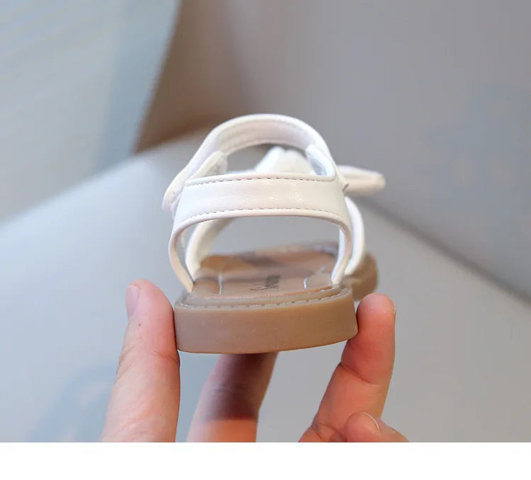 Girls Princess Sandals with Bow-knot Fashion Classic Baby Kids Beach Shoes Children Summer Sandals Simple Size 21-30 Hot Sale