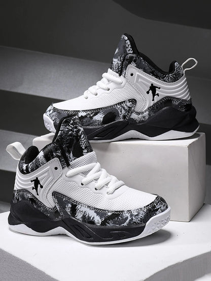 New Boys Brand Basketball Shoes for Kids Sneakers Thick Sole Non-slip Children Sports Shoes Child Boy Basket Trainer Shoes