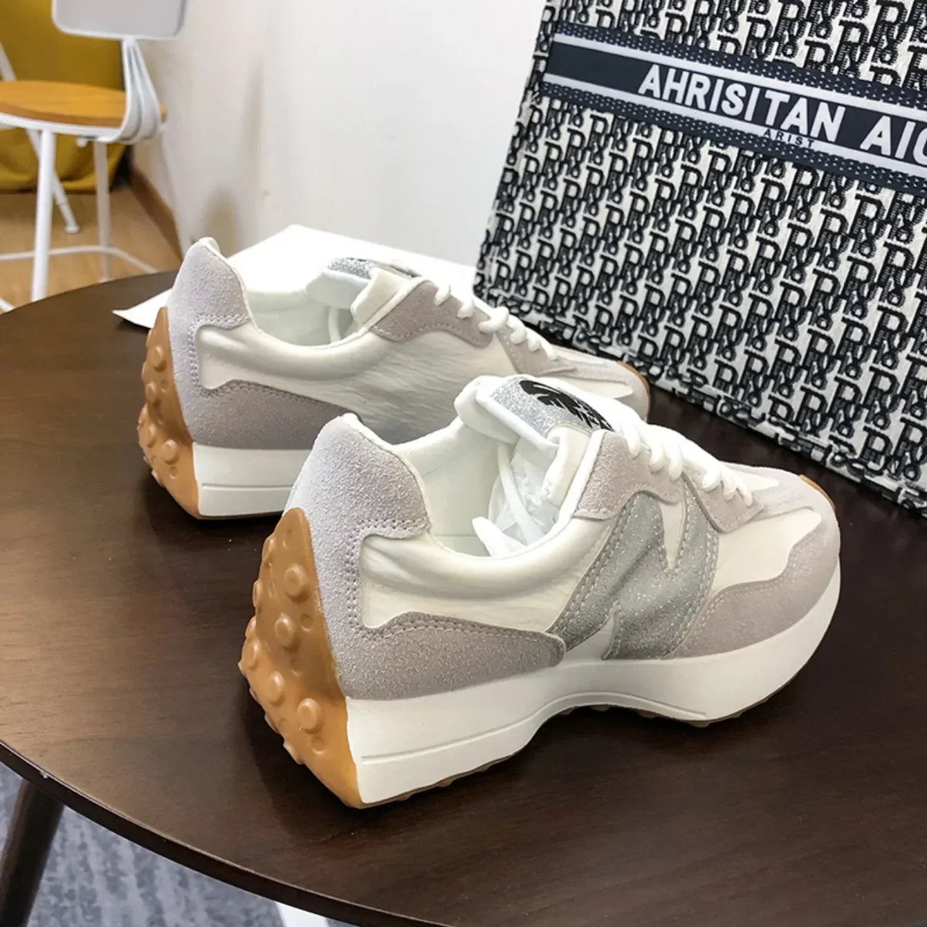 Women's Sneakers Hot-selling Fashionable Breathable Lace Comfortable Women's Shoes Casual Thick Sole Brand Running Sports Shoes