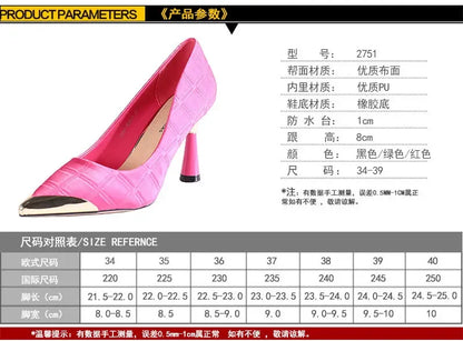 Women Pump Shoes New Sexy Pointed Toe High Heels Women Thin Stiletto Banquet Wedding Shoes Party Shoes Zapatillas Mujer2024