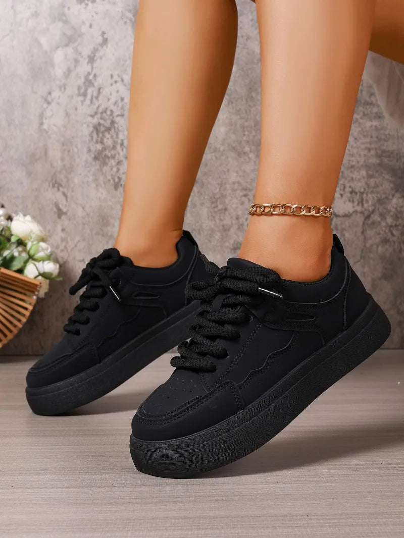Women's Sneakers 2025 Spring and Autum New Fashion Design Thick-Soled Shoes Versatile Casual Sneakers Женская Обувь