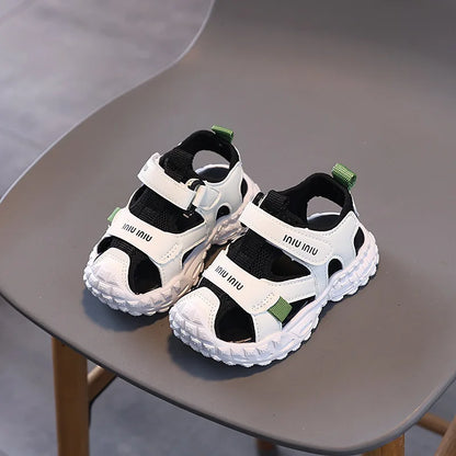 New Kids Sandals Soft Soled Boys Shoe Anti Slip Child Beach Shoes Simple Girl Sports Sandals