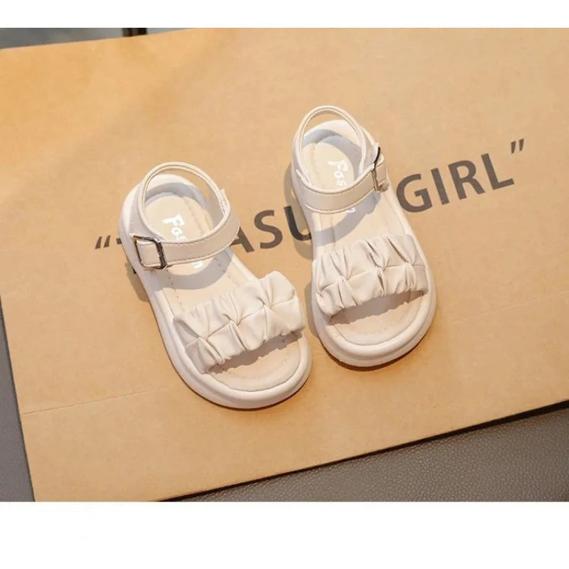 Girls' Elegant Sandals - Versatile & Stylish For Indoor/Outdoor, Beach-Ready Princess Shoes , Breathable & Lightweight