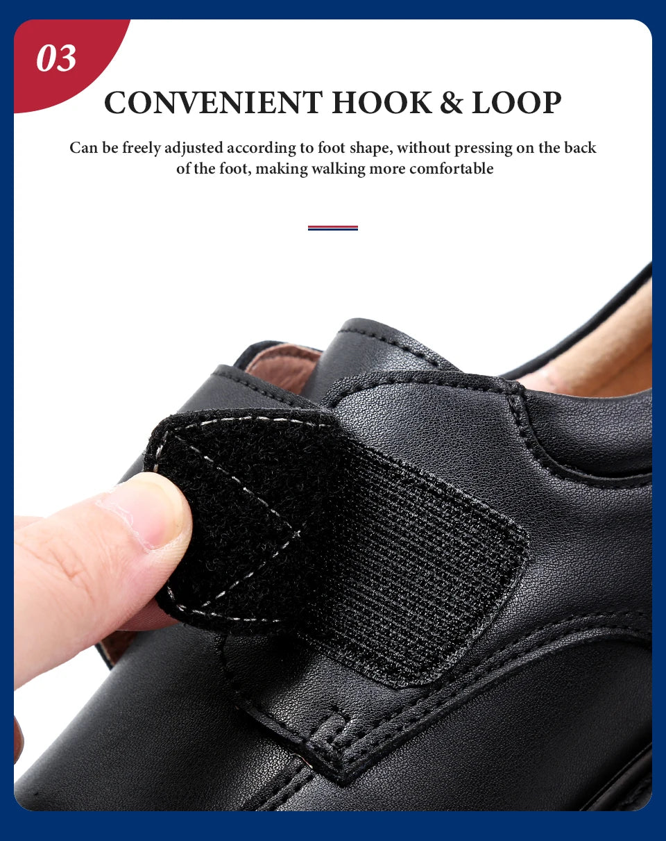 Student Shoes Season Shoes for Boys Black Shoe Children Boy 2025 Spring and Autumn The New British Style Performance Formal Wear
