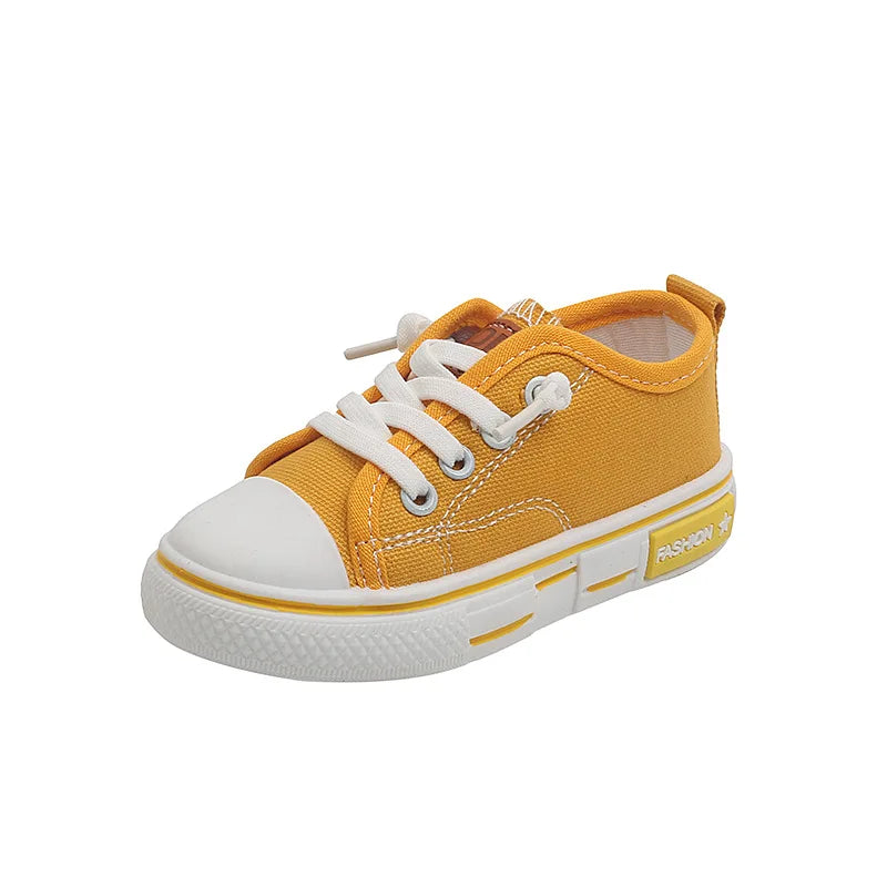 New Children's Canvas Shoes Fashion Baby Board Shoes Girls' Breathable Single Shoes Boys' Casual Shoes