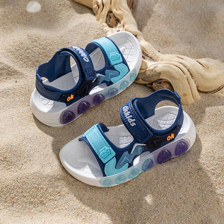 New Summer Children's Soft Soled Sandals Anti Slip Breathable For Boys And Girls Water Wading Baby Beach Sandals