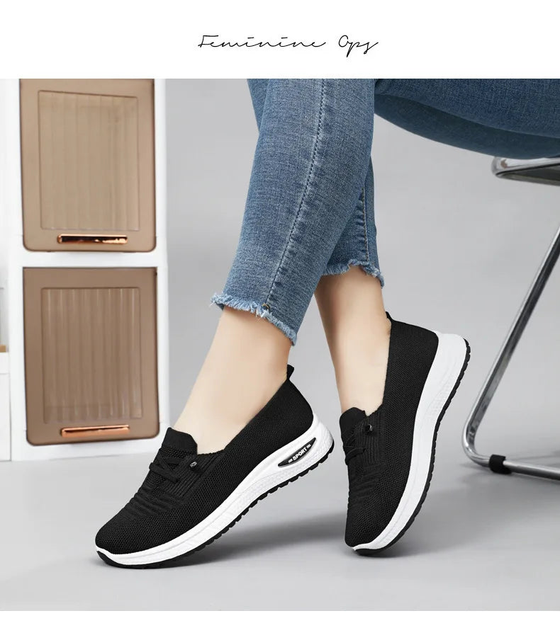 Women's Shoes 2025 Casual Sneakers Breathable Mesh Chunky Sole Affordable Free Shipping